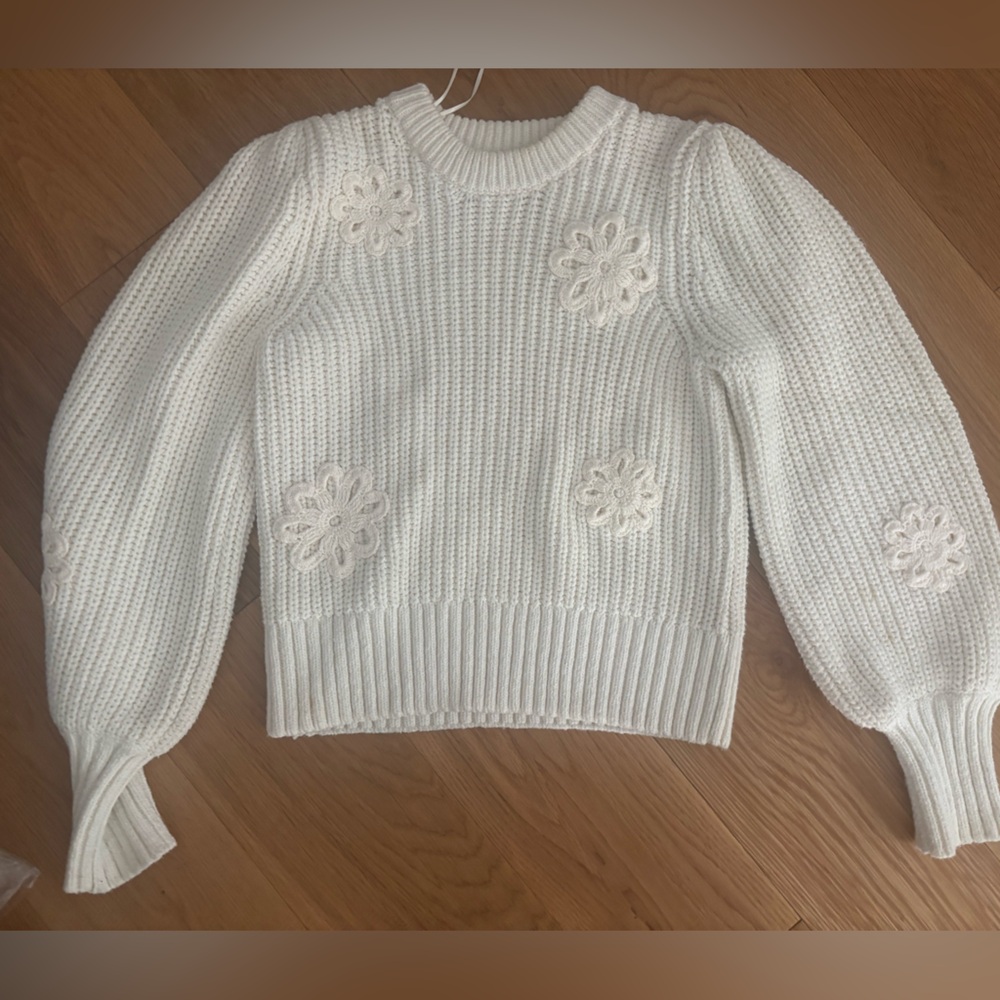 Rails Sweater with Flower Detail